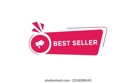 Plantillas de Anuncio de Web de Botón best seller. Ilustración vectorial 

