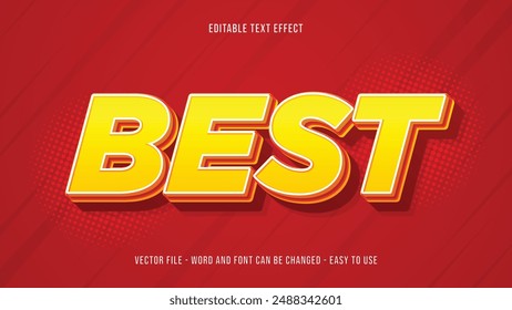 Best seller editable text effect