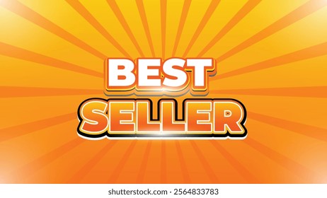 Best Seller, Editable text effect, text style theme and premium vector