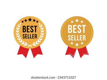 Best seller emblem badge design template