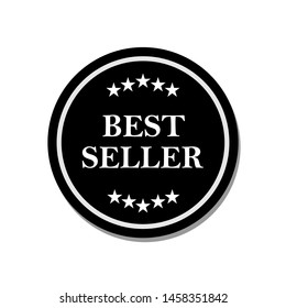 Best Seller Emblem. Fast Moving Goods Badge in Glyph Style As A Simple Vector, Sign & Trendy Symbol for Design and Websites, Presentation or Mobile Application.
