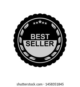 Best Seller Emblem. Fast Moving Goods Badge in Glyph Style As A Simple Vector, Sign & Trendy Symbol for Design and Websites, Presentation or Mobile Application.