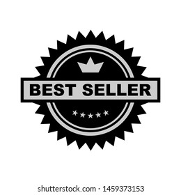 Best Seller Emblem. Fast Moving Goods Badge in Glyph Style As A Simple Vector, Sign & Trendy Symbol for Design and Websites, Presentation or Mobile Application.