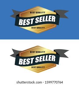 Best Seller Gold design vector template