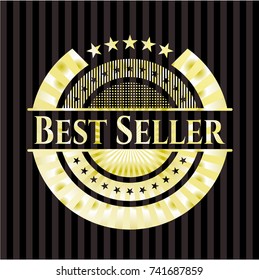 Best Seller gold emblem or badge