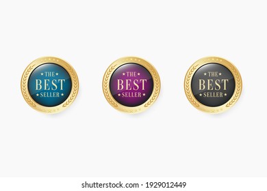 The best seller gold medal vector, gold medal,