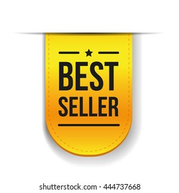 Best Seller gold ribbon vector