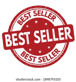 Best seller grunge rubber stamp on white background, vector illustration