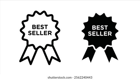 Best seller Icon collection in filled and stroke style.