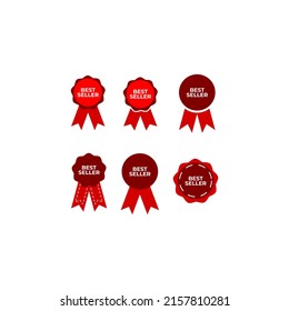 Icono del mejor vendedor para elementos de diseño