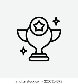  best seller icon, isolated consumer goods outline icon in light grey background, perfect for website, blog, logo, graphic design, social media, UI, mobile app