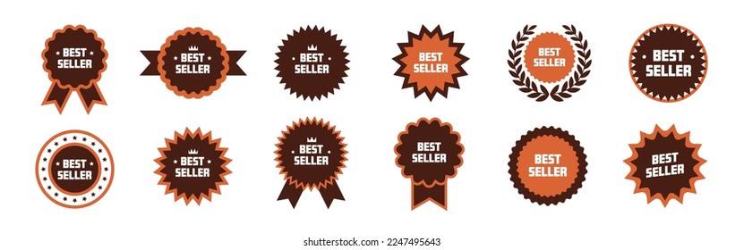 Best Seller icon. Best seller icon set. Award vector illustration.