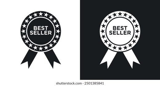 Icono del best seller en estilo sólido