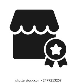 Icono de Best Seller. Mejor Ilustración vectorial de tienda
