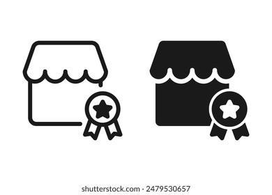 Bestseller-Symbol. Beste Store-Vektorillustration