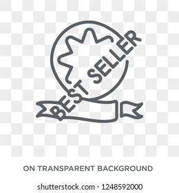 Best seller icon. Trendy flat vector Best seller icon on transparent background from Cryptocurrency economy and finance collection. High quality filled Best seller symbol use for web and mobile
