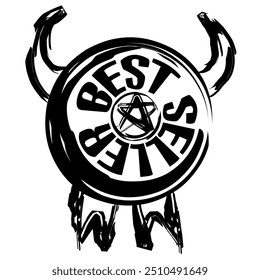 Best Seller Icon vector illustration for editing