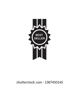 best seller icon vector template