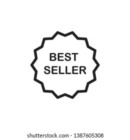 best seller icon vector template