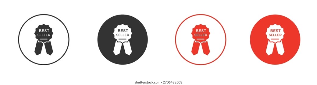 Icono del mejor vendedor. diseño de Vector de Web