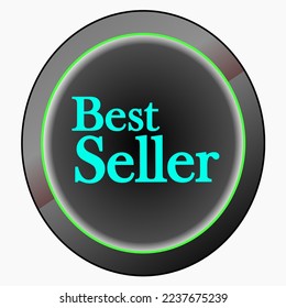 Best seller icon website button on white background.vector