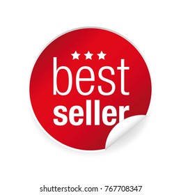 Best Seller label icon vector
