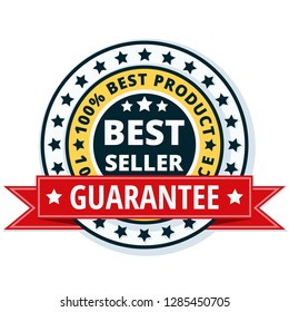 Best Seller label illustration