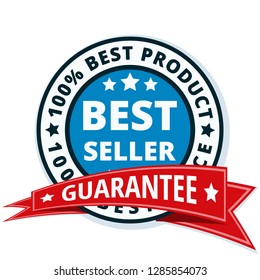 Best Seller label illustration