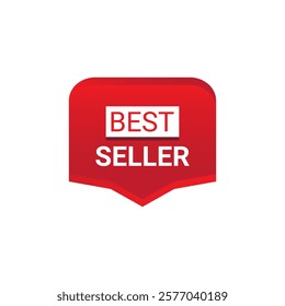 BEST SELLER Label, Sticker, Banner, tag, for advertising, promotion, retail, website, graphic design project, app design or online store. Vector design element.