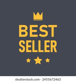 Best Seller label tag badge sign