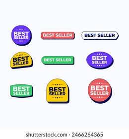 Best Seller Logo Compilation Vector Template Design Illustration