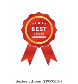 Plantilla vectorial de diseño del logotipo del mejor vendedor