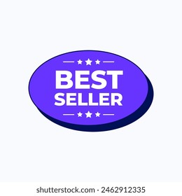 Best Seller Logo Vector Template Design Illustration