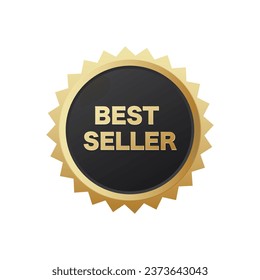 Best seller medal reward. Bestseller medal vector