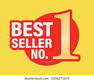 Best seller No.1 award vector design