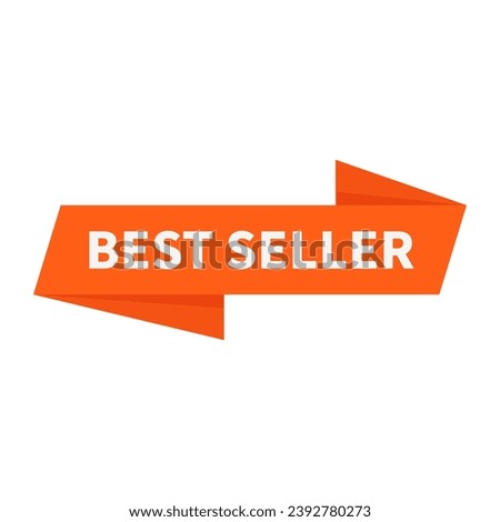 Best Seller In Orange Rectangle Ribbon Shape For Promotion Business Ads Marketing
