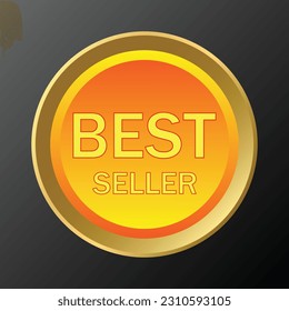 Best seller product badge design vector