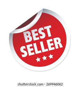 BEST SELLER red vector sticker