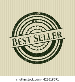 Best Seller rubber stamp with grunge texture