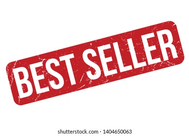 Best seller rubber stamp. Red best seller rubber grunge stamp vector illustration - Vector