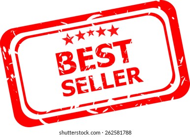 Best seller rubber stamp vector illustration. Contains original brushes