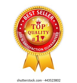 Best Seller Stamp Guarantee Vector Illustration Stock Vector (Royalty ...