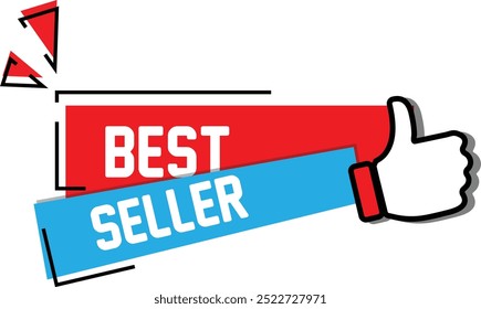 Icono de signo de best seller. Símbolo del premio al mejor vendedor. Pegatinas de estrellas. Vector eps10