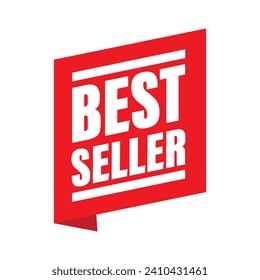 Best Seller sign labell tag red