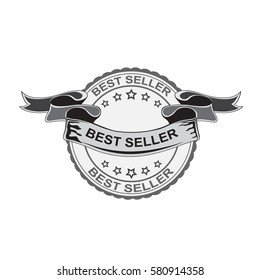 best seller sign. vector 