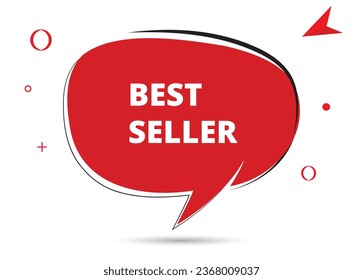 Best seller speech bubble text. Hi There on bright color for Sticker, Banner and Poster. vector illustration.