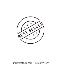 Best Seller Stamp Icon Symbol