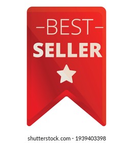 Best seller star design icon. Cartoon of Best seller star design vector icon for web design isolated on white background