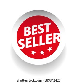 Best seller sticker vector