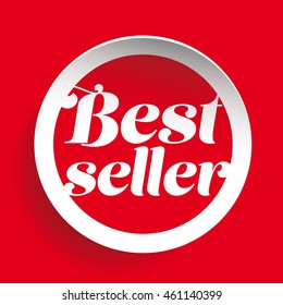 Best Seller sticker vector